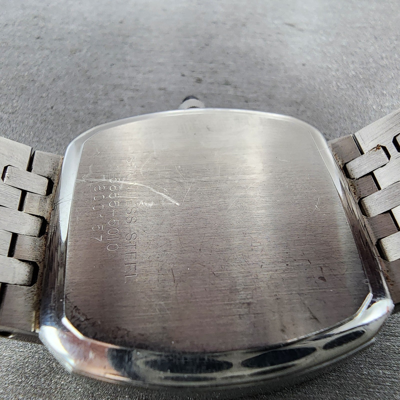 Seiko Watch Men 32mm Silver Dial Silver Tone Date 58555010 New Battery10