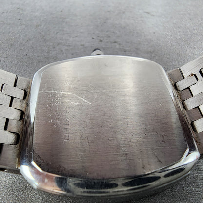 Seiko Watch Men 32mm Silver Dial Silver Tone Date 58555010 New Battery10
