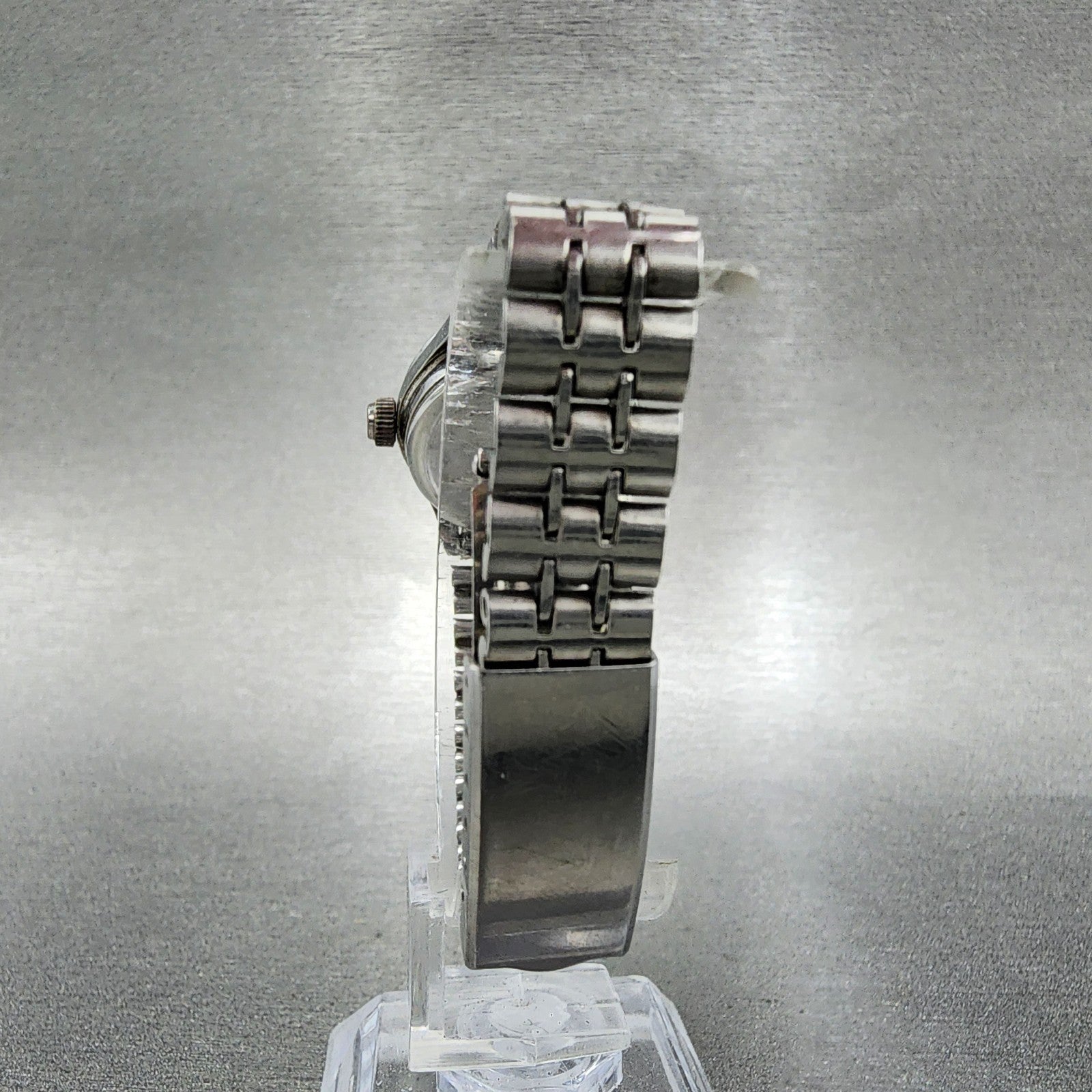 Seiko Matic Lady watch Women 22mm Silver Dial Silver Tone Date 25170200 PARTS8