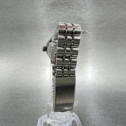 Seiko Matic Lady watch Women 22mm Silver Dial Silver Tone Date 25170200 PARTS8