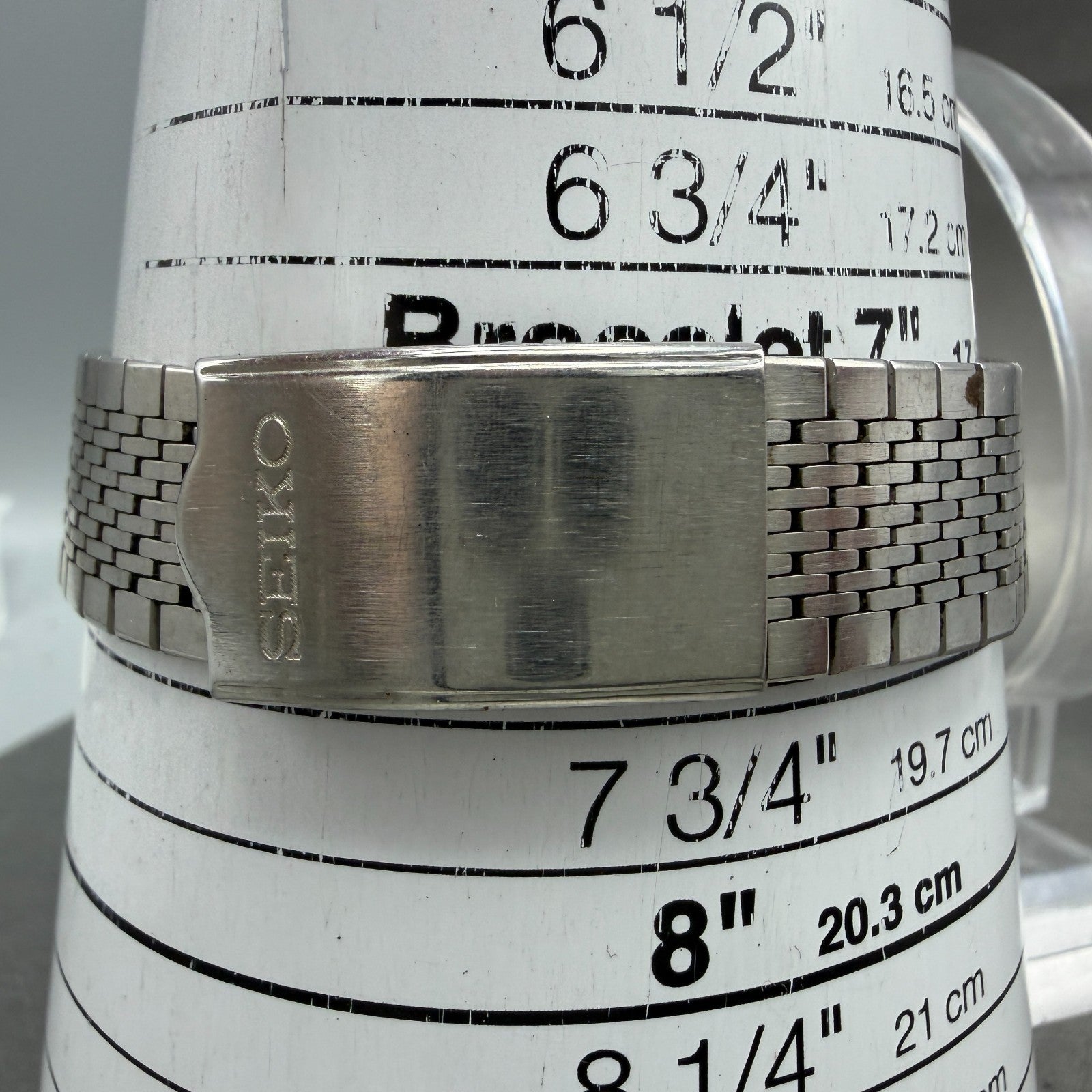 Seiko Spirit Watch Men 35mm Silver Dial Silver Tone Daydate 7N93-7000 New Batt10