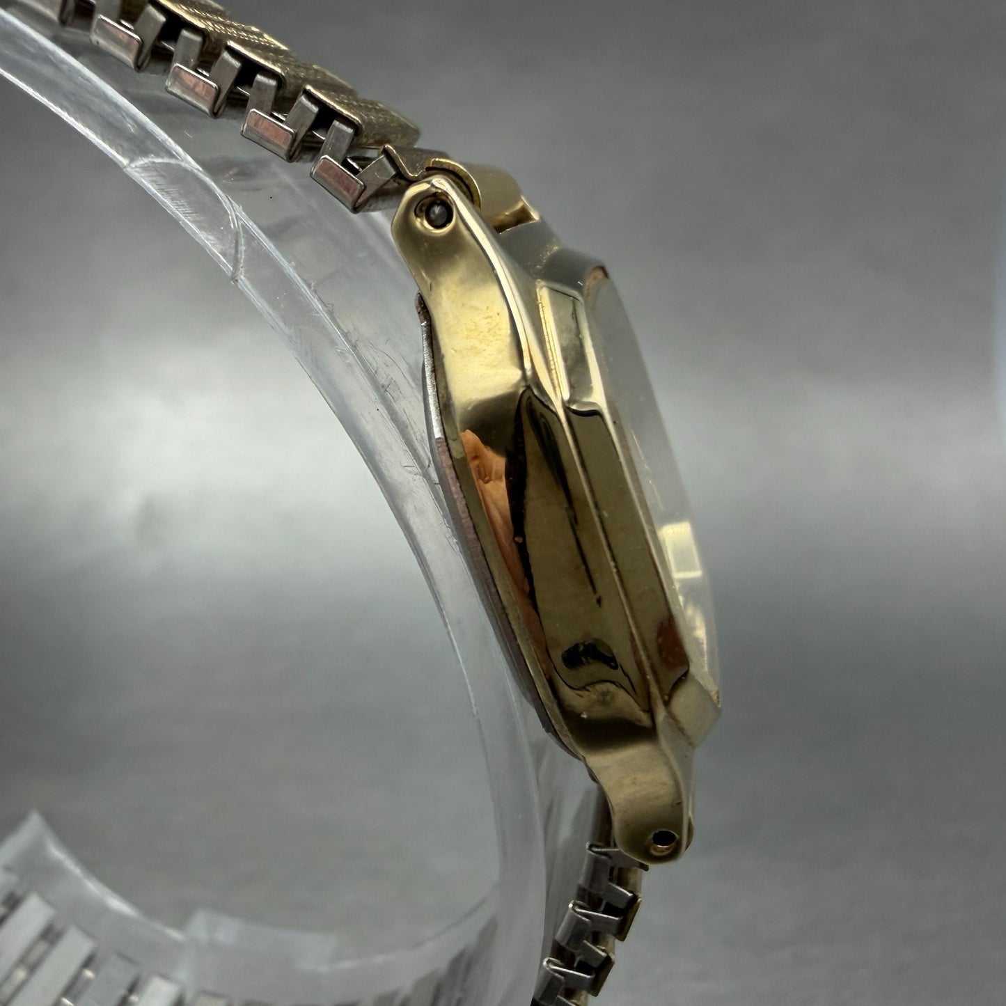 Casio Watch Women 22mm Gold Dial Gold Tone Octagon LQ-312G New Battery3