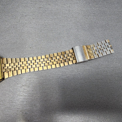 Seiko Digital Watch Men 33mm Gold Tone Alarm Chronograph A1594029 PARTS8