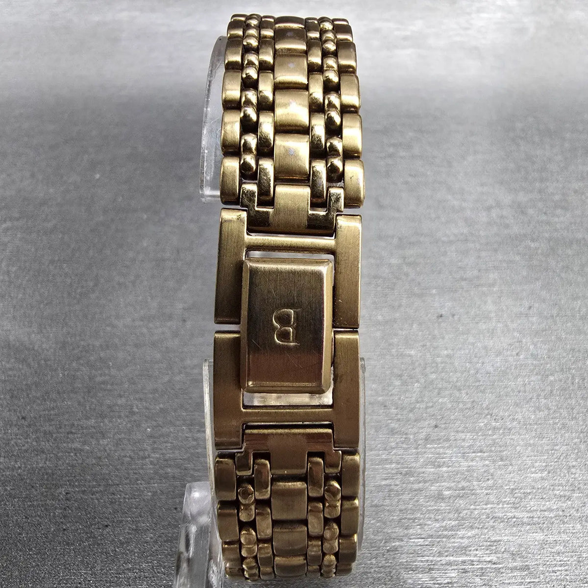 Bulova Tank Watch Women 19mm White Dial Gold Rectangle 97L64 New Battery JP7