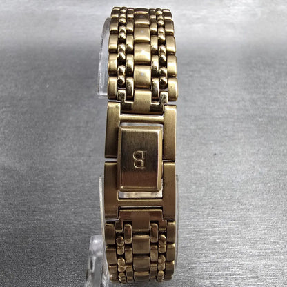 Bulova Tank Watch Women 19mm White Dial Gold Rectangle 97L64 New Battery JP7