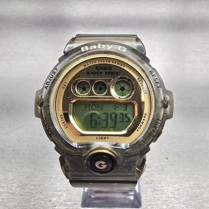 Casio Baby-G BG-6901 Watch Women 46mm Gold Gray Alarm Chronograph New Battery0