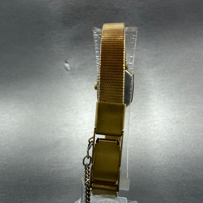 Seiko Watch Women 17mm Cream Dial Gold Tone Octagon 4N00-5139 New Batt Vintage7