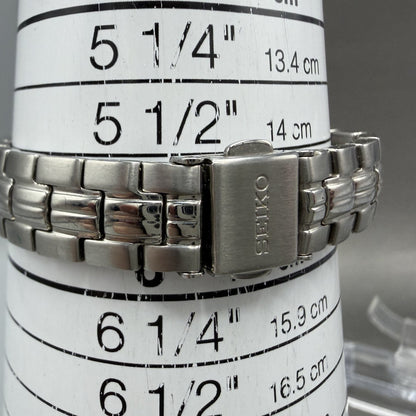 Seiko Coutura Watch Women 23mm Silver Dial Silver Tone 1n01-0le0 New Battery ABC10