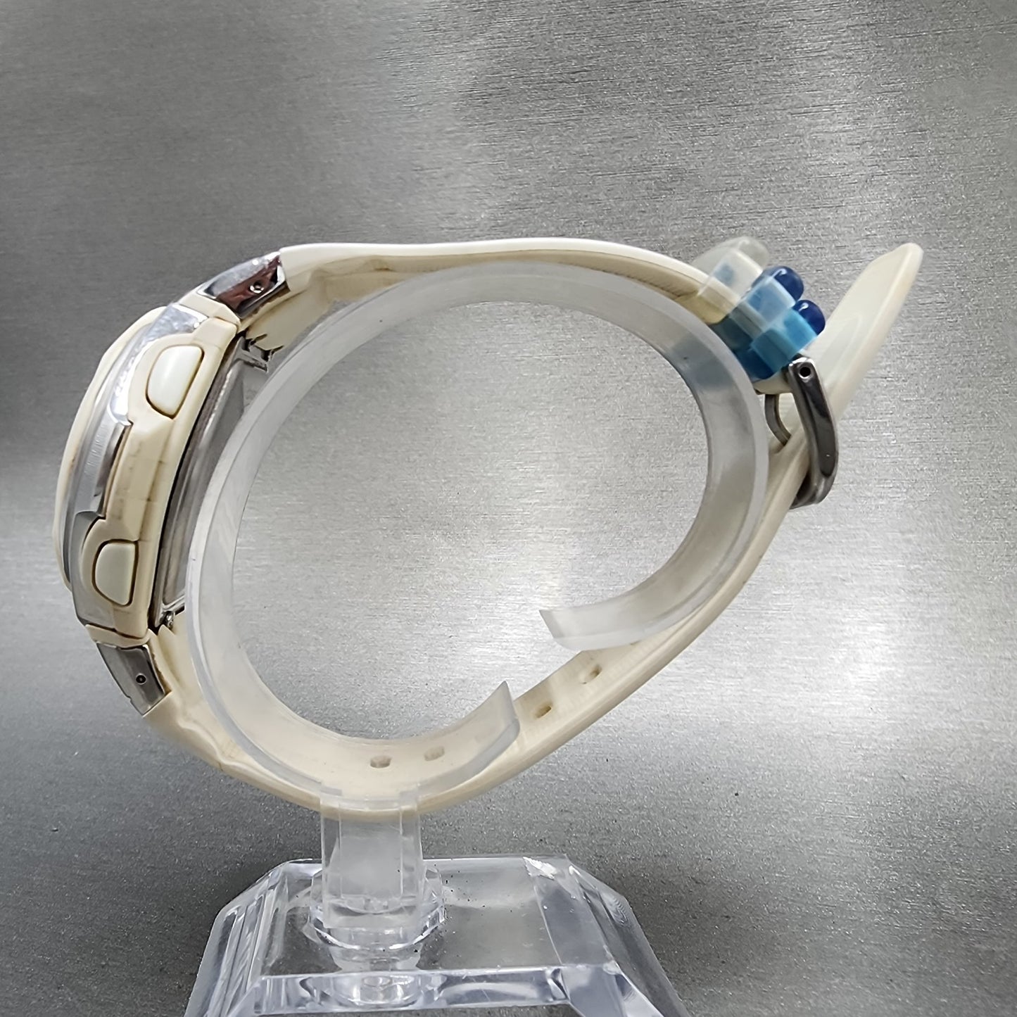 Casio BabyG BGR280 Watch Women 43mm Digital White Tone Alarm Chrono Works6