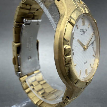 Citizen Watch Men 36mm White Dial Gold Tone Round Date 2510-S029252 PARTS4