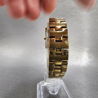 Citizen Tank Watch Women 20mm MOP Dial Gold Tone Rectangle 5930S072051 New Batt7