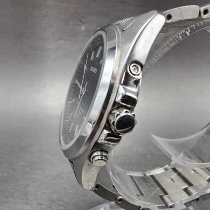 Citizen Reguno Watch Men 38mm Black Dial Steel Solar Radio Controlled Round Runs3
