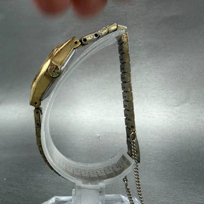 Seiko Watch Women 19mm Silver Dial Gold Tone Oval Manual 11-8590 Runs Vintage6