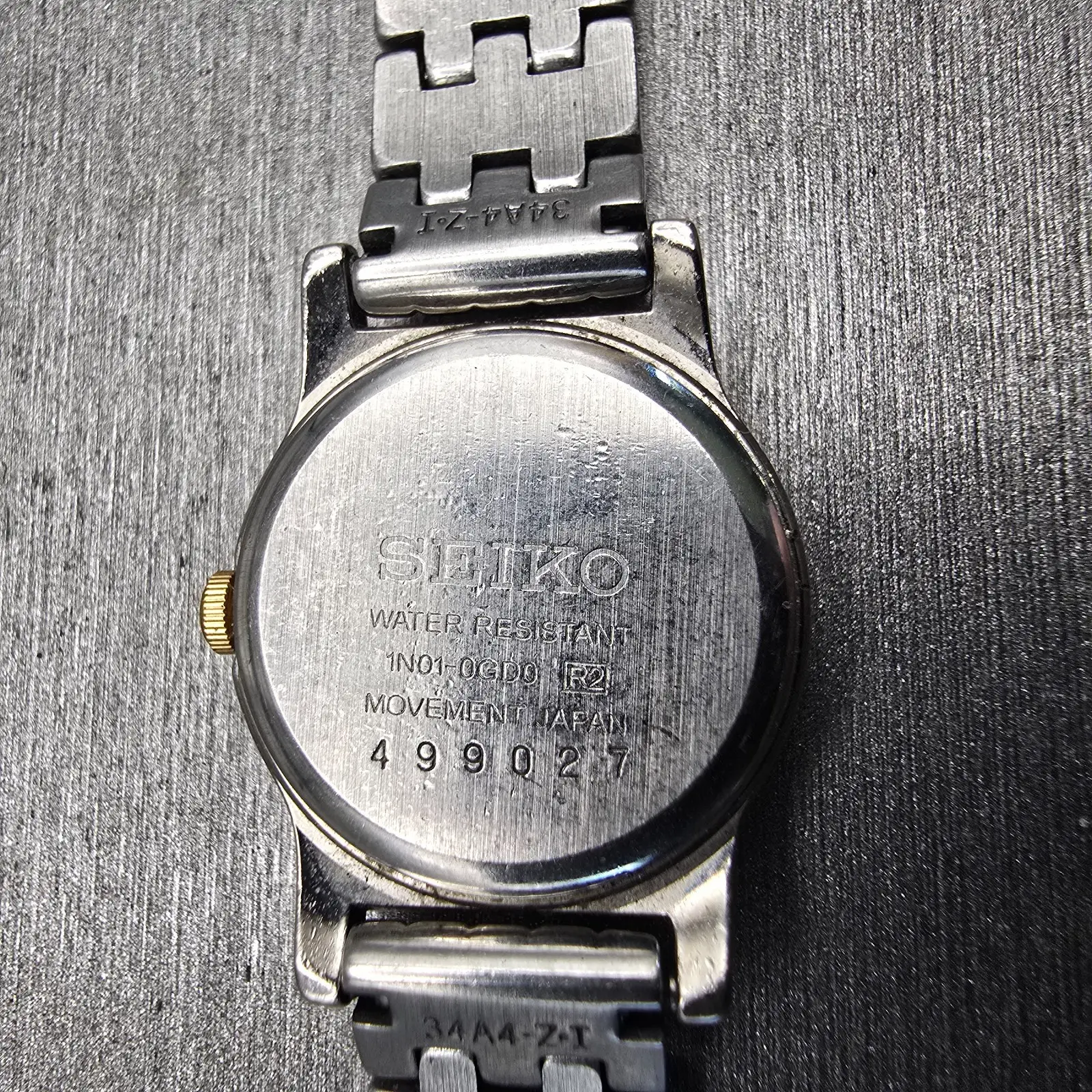 Seiko Watch Women 19mm White Dial Two Tone Round 1N01-0GD0 New Battery Vintage10