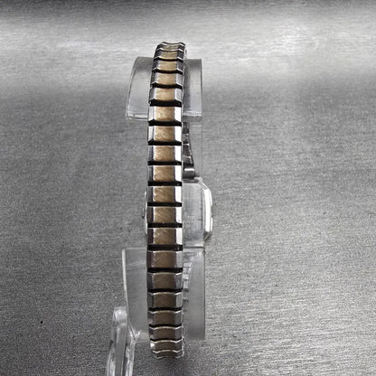 Seiko Watch Women 21mm Silver Dial Silver Tone Rectangle 2320-5119 New Battery6
