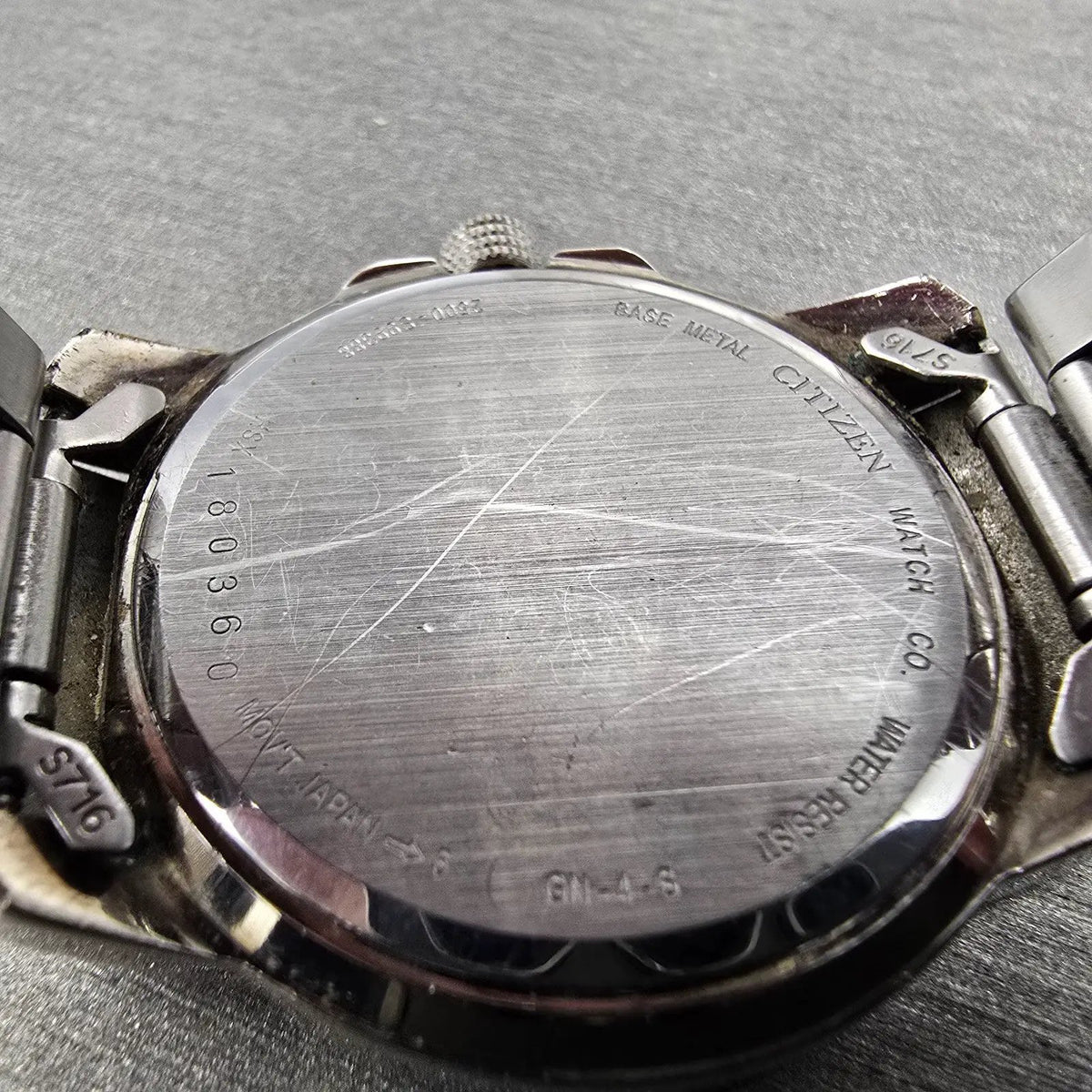 Citizen Watch Men 37mm Black Dial Stainless Steel Daydate 2500-S99388 PARTS10