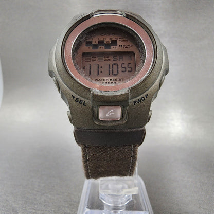 Casio BabyG BG1002DM Watch Women 40mm Digital Alarm Chrono Brown Tone New Batt5