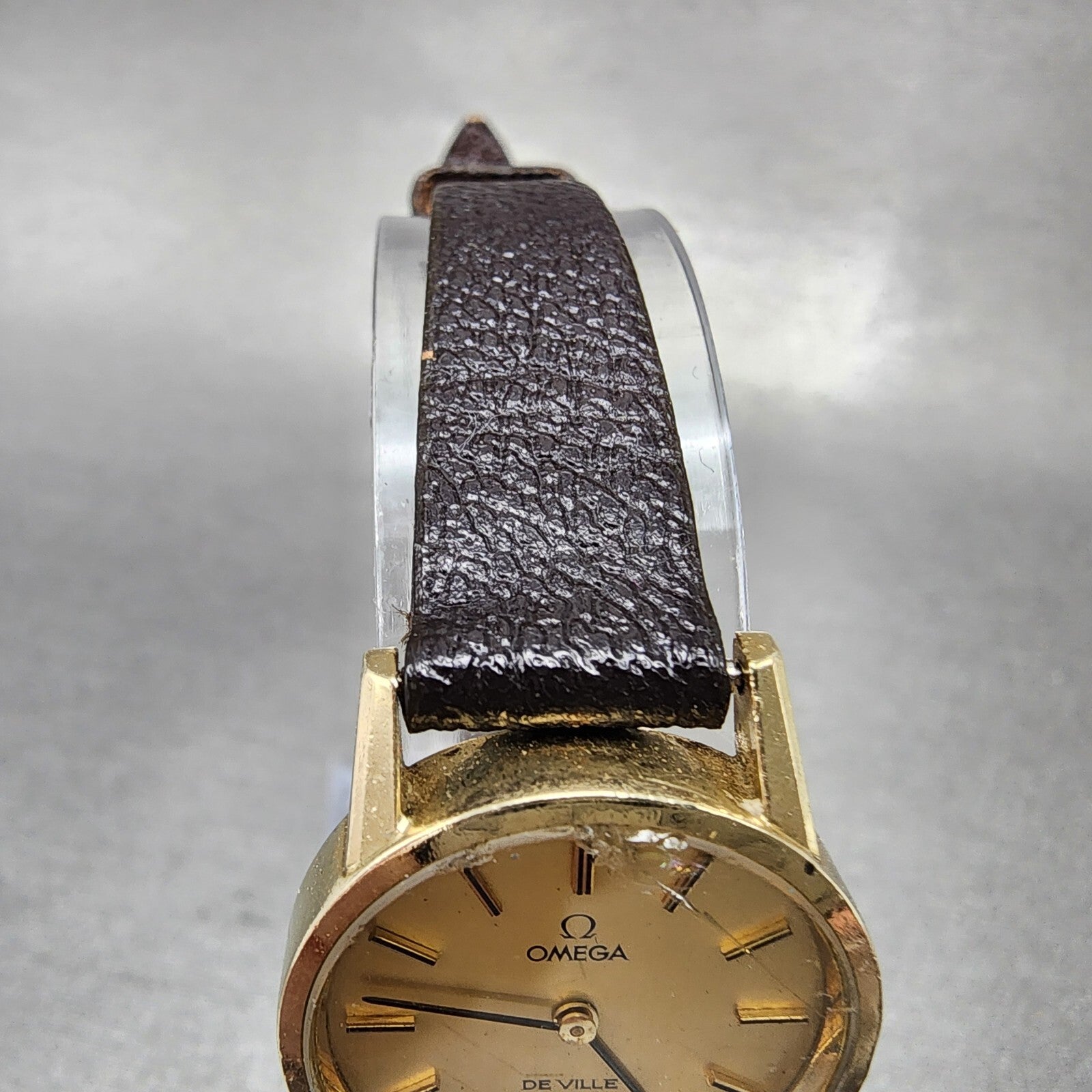 Omega De Ville Watch Women 22mm Gold Dial 10K Gold Filled Round 5910051 PARTS5