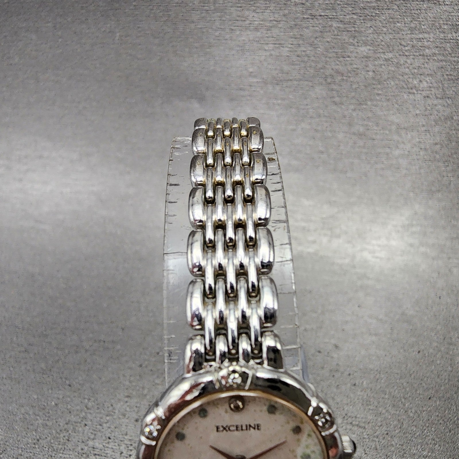 Seiko Exceline Watch Women 21mm White Dial Silver Tone Round 4N200640 New Batt4