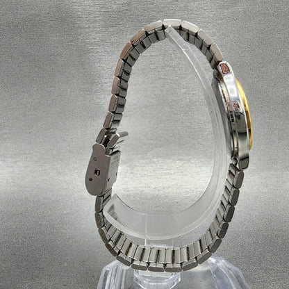 Seiko Spirit Watch Women 25mm Silver Dial Two Tone Round 7N016A80 New Battery8