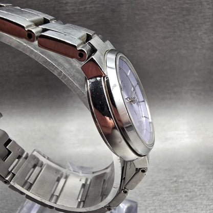 Seiko Lukia Watch Women 29mm Purple Dial Silver Tone Date Round 7N82-6E00 NewBat3