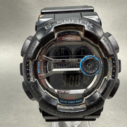 Casio G-Shock GD-110 Watch Men 51mm Black Silver Alarm Chronograph New Battery G0