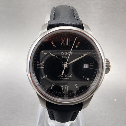 Tissot Le Locle Automatic Watch Women 25mm Black Dial Steel Date Round Works1