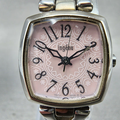Seiko Alba Ingenu Watch Women 20mm Pink Dial Silver Tone 1N010MJ0 New Battery1