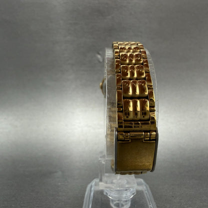 Seiko Watch Women 19mm Champagne Dial Gold Tone Round VTG V401-0510 New Battery77