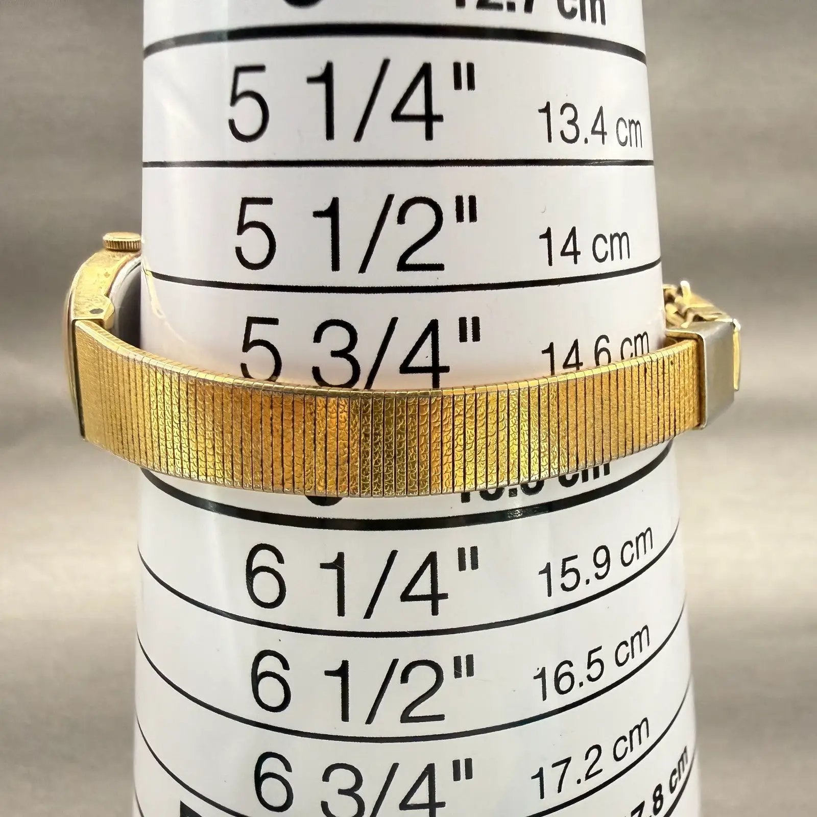 Seiko Watch Women 16mm Gold Dial Gold Tone Rectangle 2C20-5770 New Battery VTG9