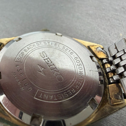 Seiko Lordmatic Special Watch Men 35mm Silver Dial Gold Tone Daydate Runs Vintag9