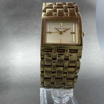 Michael Kors Watch Women 25mm Champagne Dial Gold Tone MK-3102 New Batt5