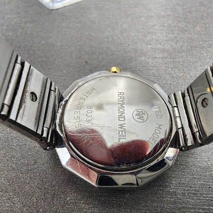 Raymond Weil Watch Women 26mm Gold Dial Two Tone Dodecagon 8038 PARTS10