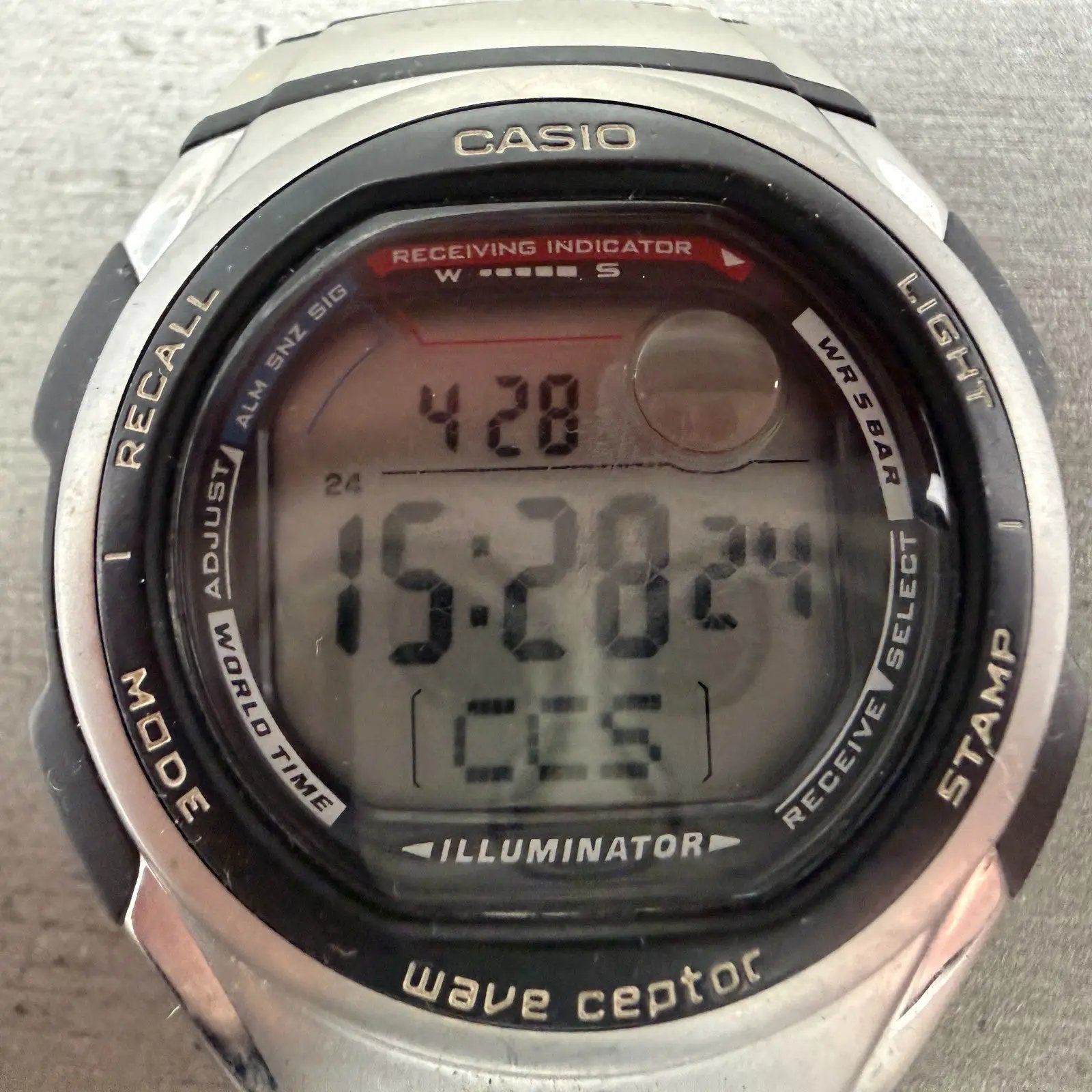 Casio WV-57HJ Watch Men 41mm Digital Silver Alarm Chronograph New Battery1