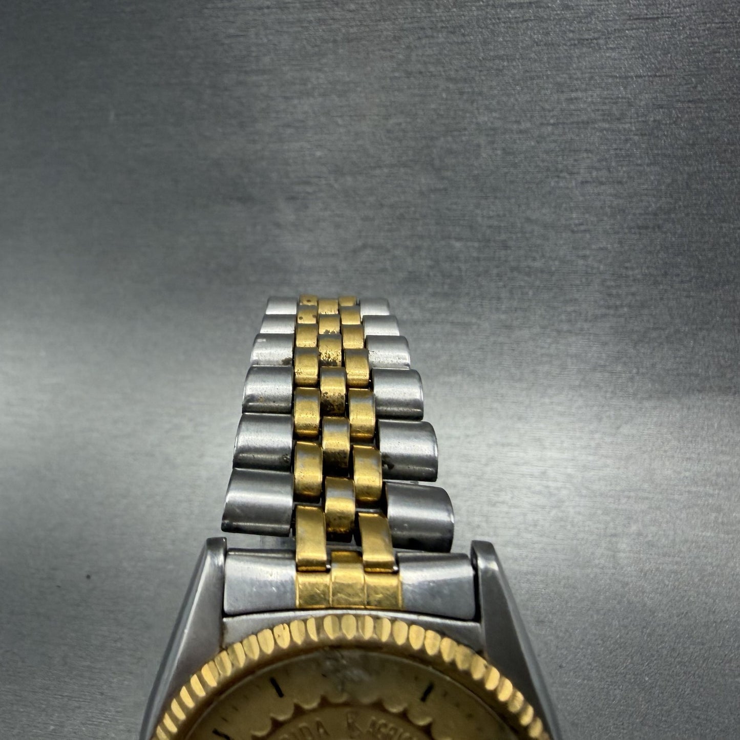 Seiko President Watch Men 36mm Champagne Dial Two Tone FAMU Round New Battery4