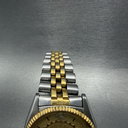 Seiko President Watch Men 36mm Champagne Dial Two Tone FAMU Round New Battery4