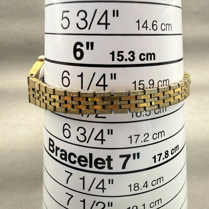 Seiko Watch Women 17mm Gold Dial Gold Tone Oval 5420-0130 New Battery Vintage9