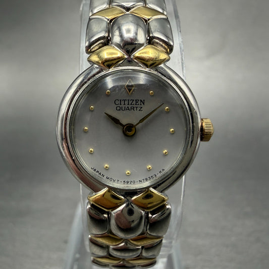 Citizen Watch Women 19mm Gray Dial Two Tone Round 5920-S69004 New Battery0