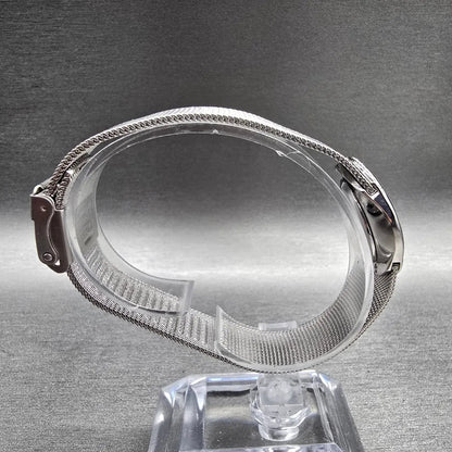 Skagen Watch Women 23mm MOP Dial Silver Tone Gemmed Oval 686XSGSC New Battery8
