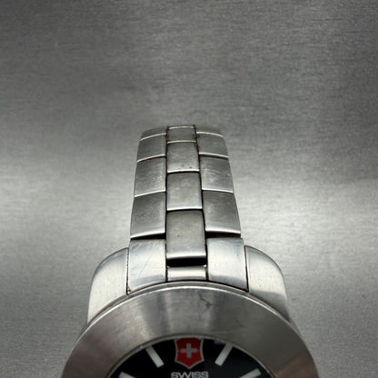 Victorinox Swiss Army Solar Compass Watch Men 40mm Black Dial Steel Date New Bat4