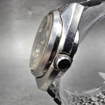 Seiko Automatic Watch Women 27mm Silver Dial Silver Tone Daydate 2206-0470 PARTS3