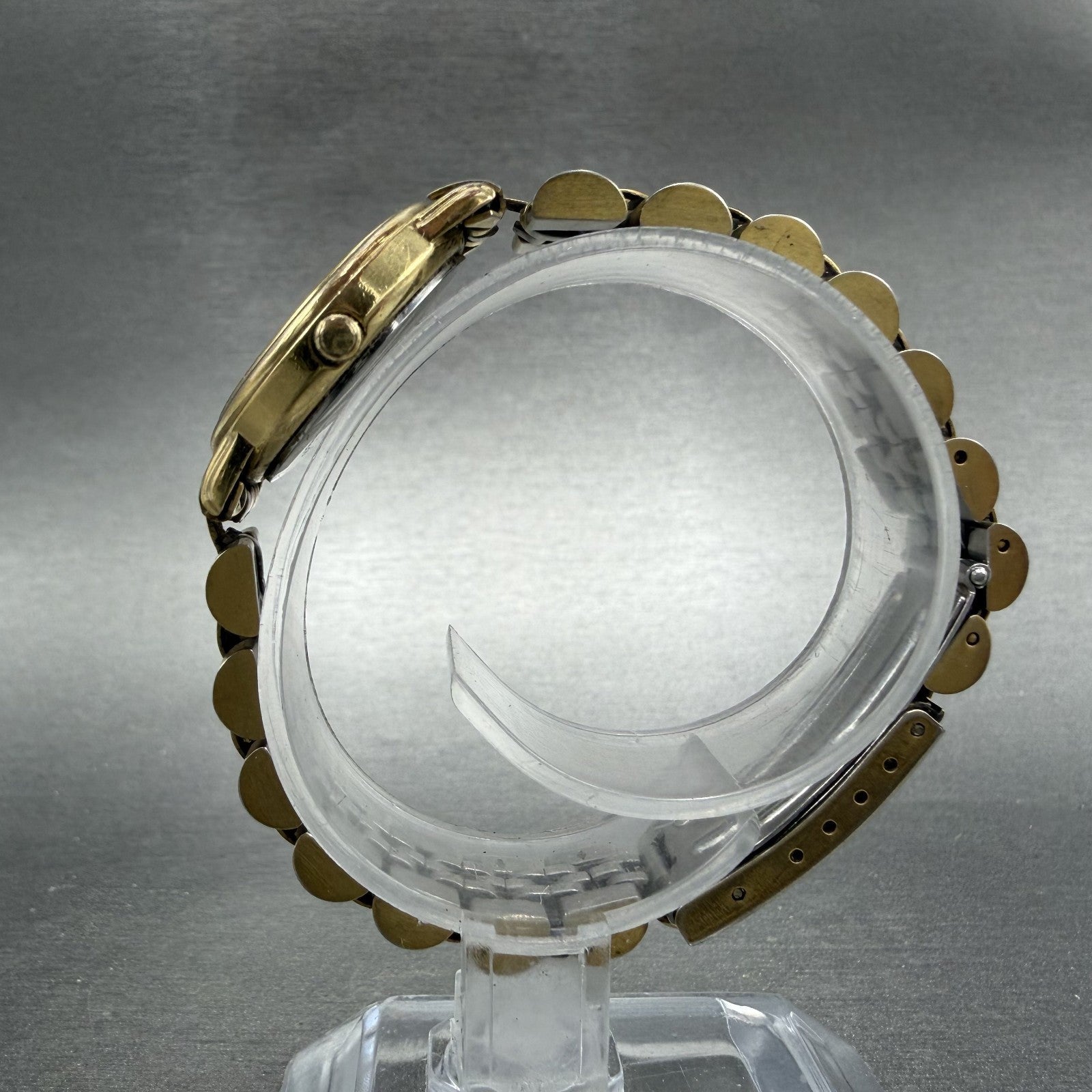 Raymond Weil Watch Women 24mm White Dial Gold Tone Date Round 5322 New Battery6