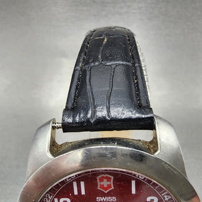 Victorinox Swiss Army Field Watch Men 38mm Red Dial Steel Date  PARTS