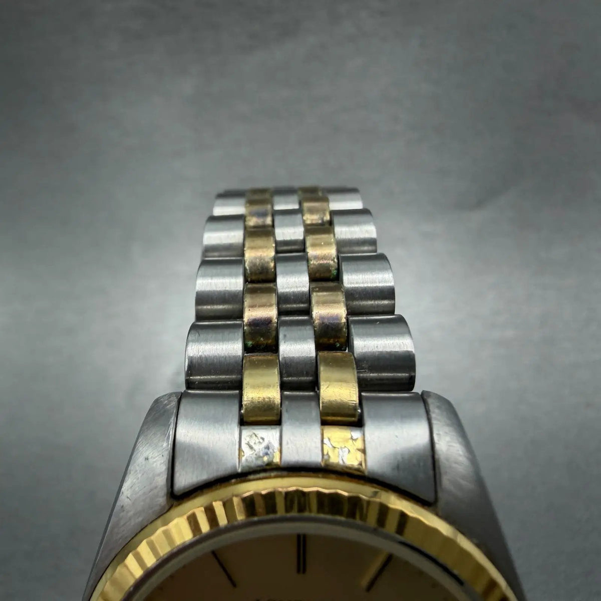 Longines Watch Men 33mm Gold Dial Two Tone Date Round 156.1647 New Battery4