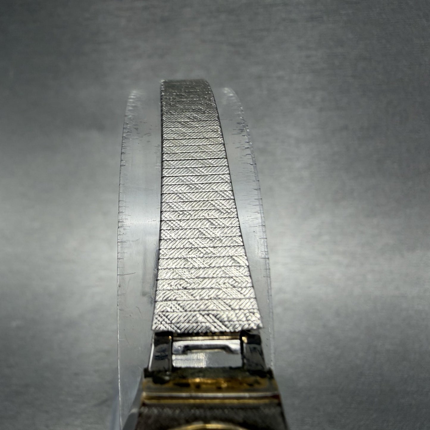 Seiko Watch Women 17mm Silver Dial Two Tone Round 5420-0129 New Battery VTG ATD4