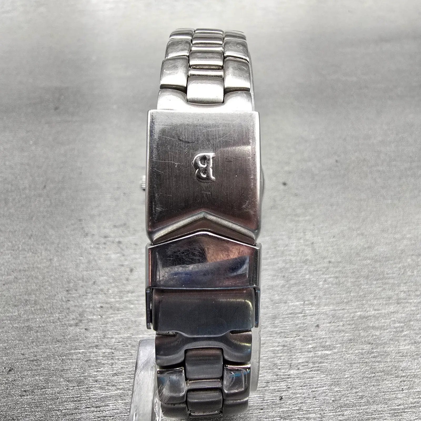 Bulova Marine Star Watch Women 28mm Silver Dial Silver Tone Date 96M25 New Batt7