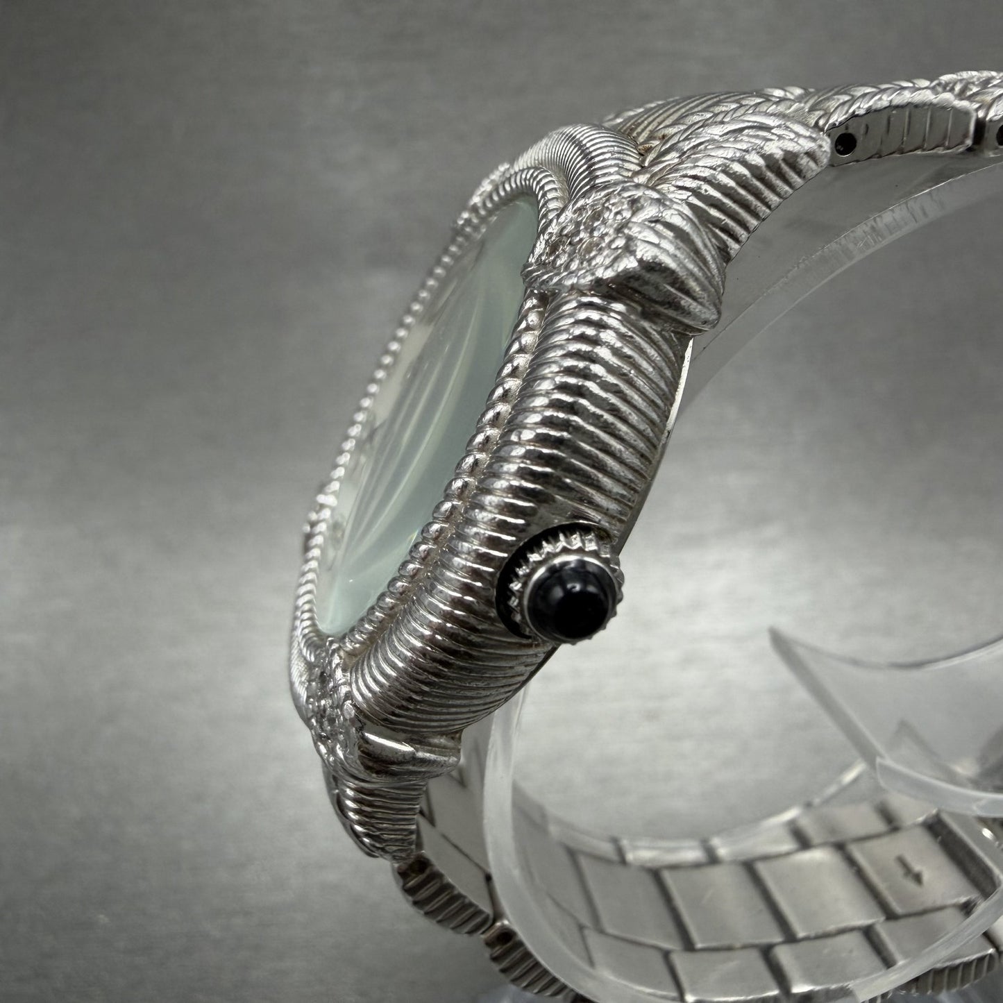 Judith Ripka Watch Women MOP Dial Sterling Silver Small Second Round New Battery2