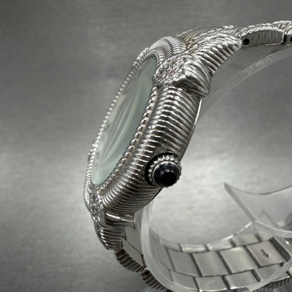 Judith Ripka Watch Women MOP Dial Sterling Silver Small Second Round New Battery2