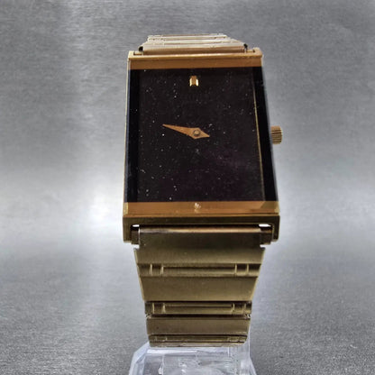 Citizen Tank Watch Men 22mm Black Dial Gold Tone Rectangle 2820-264185 PARTS6