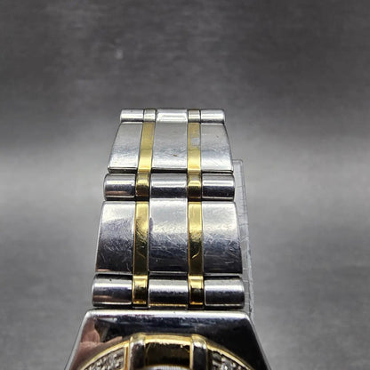 Citizen Eco-Drive Watch Women 25mm Black Dial Two Tone Round E030-H26647 Runs GH4